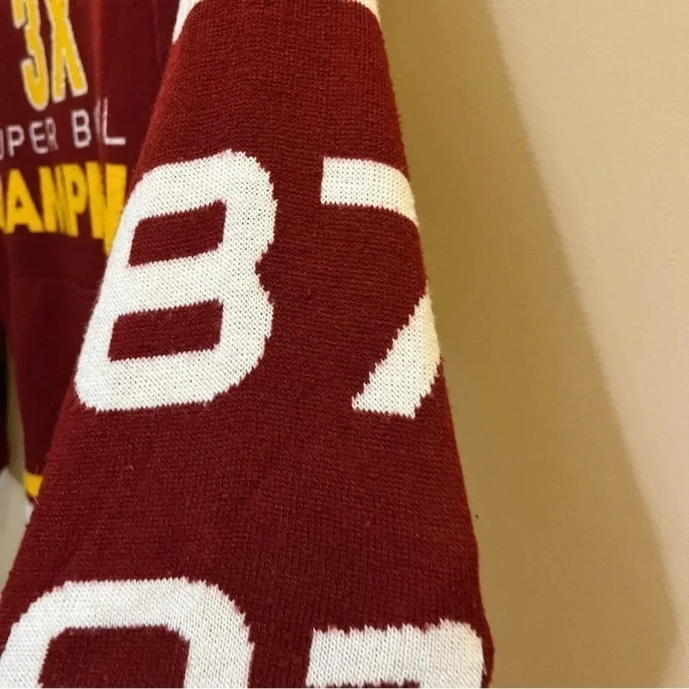 WASHINGTON REDSKINS NFL 3X Super Bowl Champions Sweater Size Medium M